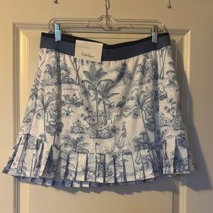 Walter Hagen Blue and White Skater Skirt